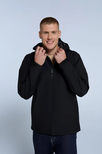 Elements Mens 2.5 Layer Waterproof Jacket - Jet Black