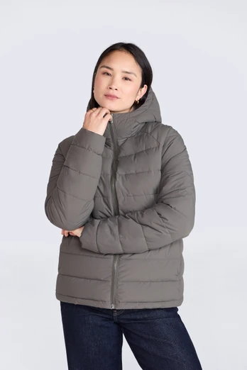 Light Cloud Cosi Womens Puffer Jacket - Khaki