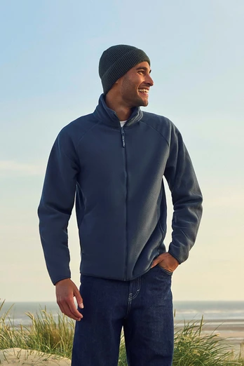 Stockholm Mens Full-Zip Fleece - Navy