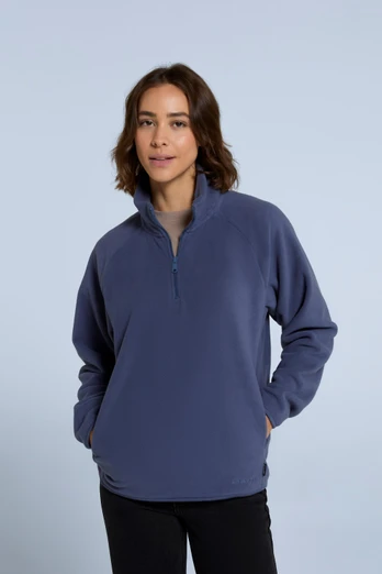 Stockholm Womens Half-Zip Fleece - Navy