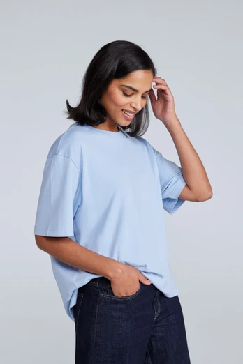 Idol Womens Relaxed Fit T-Shirt - Corn Blue