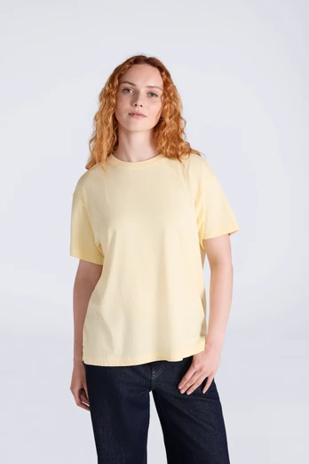 Idol Womens Relaxed Fit T-Shirt - Pale Yellow