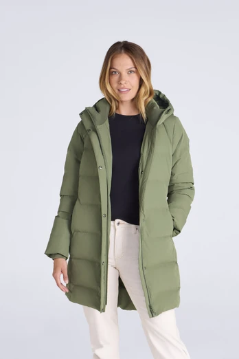 Ivy Womens Down Coat - Khaki