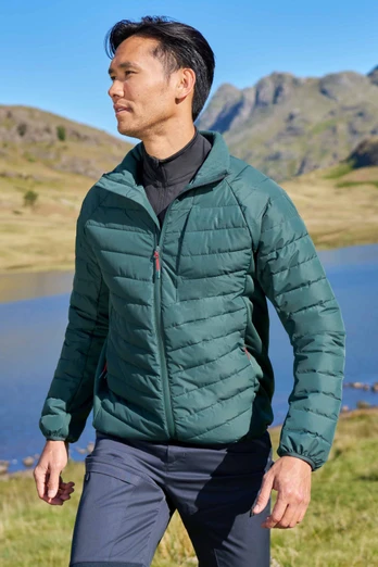 Tarragona Mens Ultra Hybrid Jacket - Dark Green