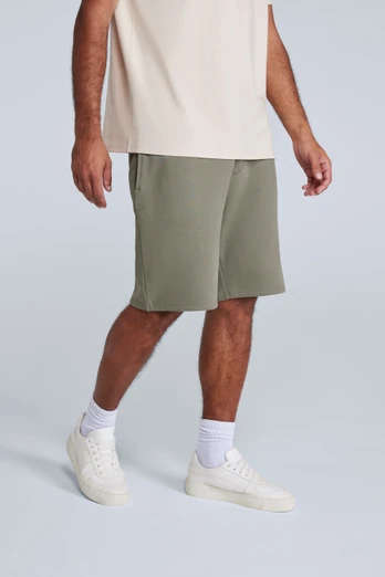 Driver Mens Jogger Shorts - Khaki