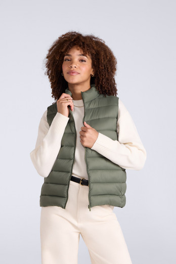 Light Cosi Womens Gilet - Khaki
