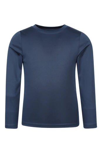 Aqua Kids Swimming Long Sleeve T-Shirt - Navy