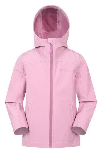 Retreat Kids Lightweight Softshell Jacket - Dark Pink