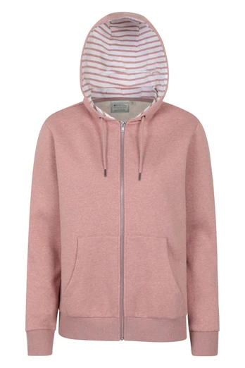 Penzance Womens Zip-Through Hoodie - Rust