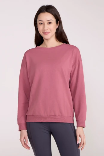 Pentle Lightweight Womens Sweatshirt - Dark Pink