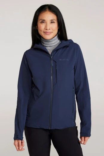 Retreat Womens Packable Softshell Jacket - Navy