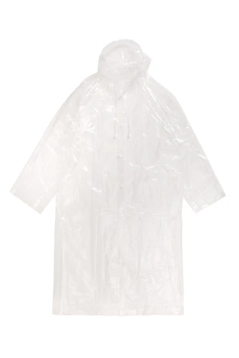 Packaway Clear Rain Jacket - Off White