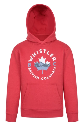Whistler Regional Kids Hoodie - Red