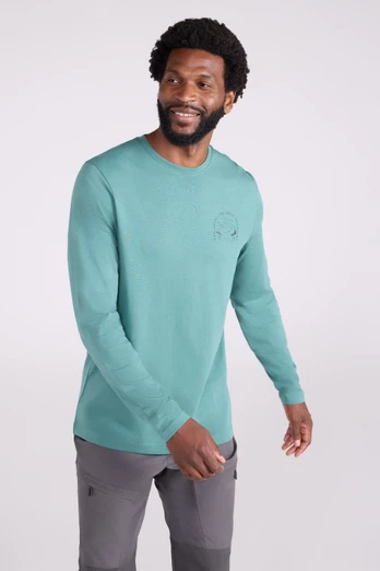 Bike Graphic Long Sleeve T-Shirt - Green