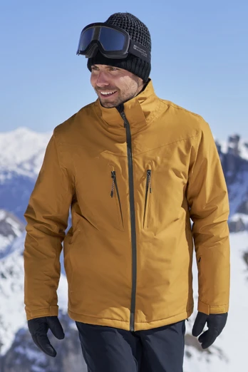 Veste de ski imperméable Astro pour homme - Moutarde