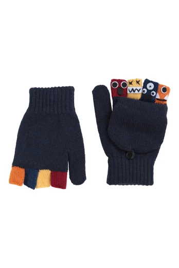 Monster Finger Kids Glove - Navy