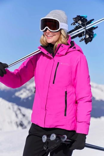 Astro Womens Waterproof Ski Jacket - Bright Pink