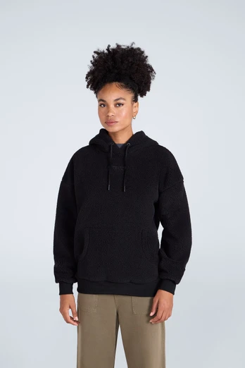 Womens Fleece Hoodie - Black