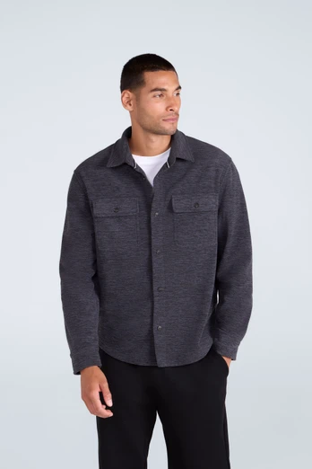 George Mens Fleece Shirt - Navy