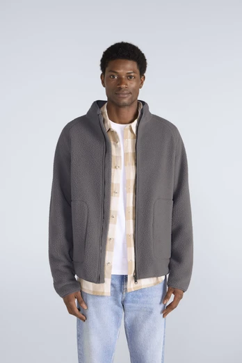 Andy Mens Borg Fleece Jacket - Light Grey