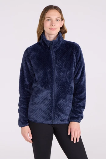 Ivy Womens Honeycomb Fleece - Navy