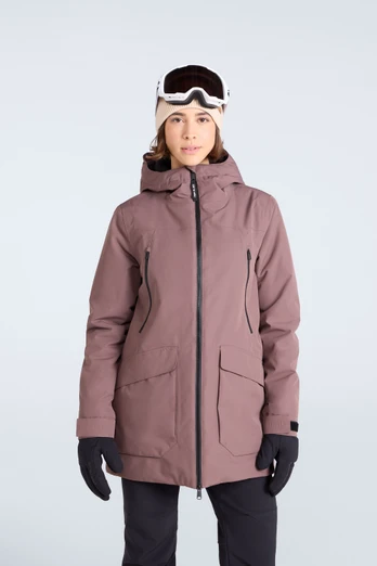 Echo Womens Waterproof Ski Jacket - Brown