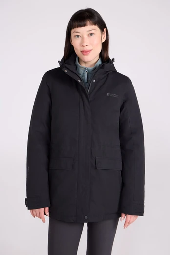 Maple Womens Waterproof Padded Jacket - Black