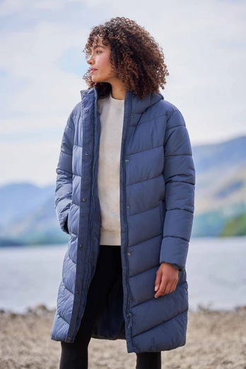 Alexia Womens Padded Jacket - Blue