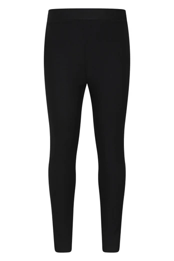 Borg Lined Kids ThermTech Pants - Black