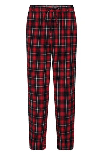 Flannel Mens Lounge Pants - Red