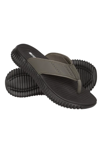Rest Comfort Mens Flip-Flops - Khaki