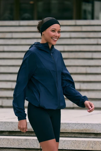 Sunrise Womens Light Packable Travel Jacket - Navy