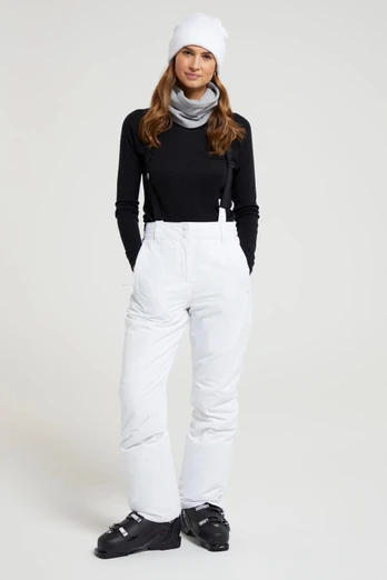 Moon Pantalon de ski slim femme - Blanc
