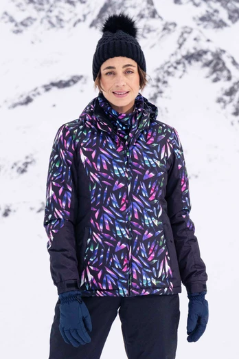 Dawn II Womens Printed Ski Jacket - Kaleidoscope Print