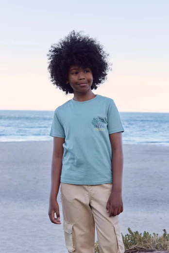 Jacob Kids Graphic T-Shirt - Pale Green