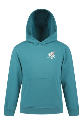 Shooting Stars Kids Hoodie - Blue