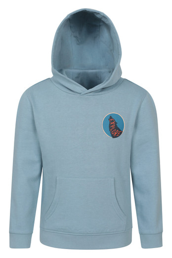 Howling Wolf Kids Hoodie - Dark Blue
