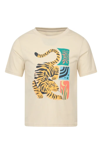 Tiger Kids Tee - Beige