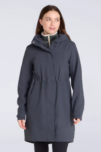 Harbour Womens Waterproof Parka - Charcoal