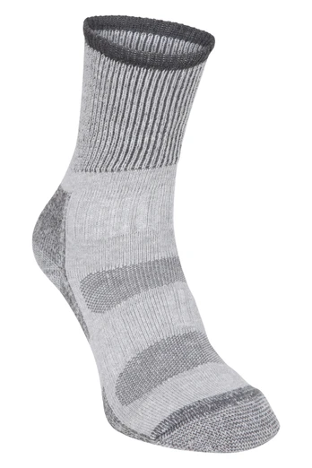 Cotton Mid-Calf Hiker Socks - Black