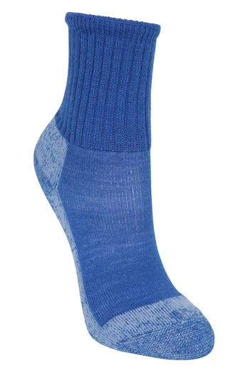 Merino Kids Mid-Calf Hiker Socks - Blue