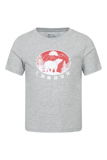 Regional Canada Kids Short Sleeve T-Shirt - Grey