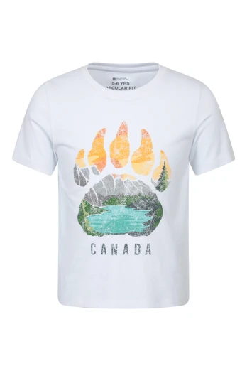 Regional Canada Kids Short Sleeve T-Shirt - Off White
