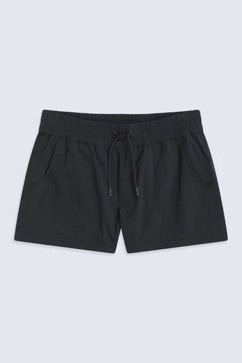 Packable Womens Swim Short - Black
