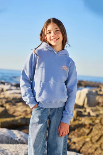 Maya Kids Graphic Hoodie - Blue