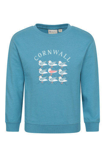 Cornwall Kids Sweatshirt - Corn Blue