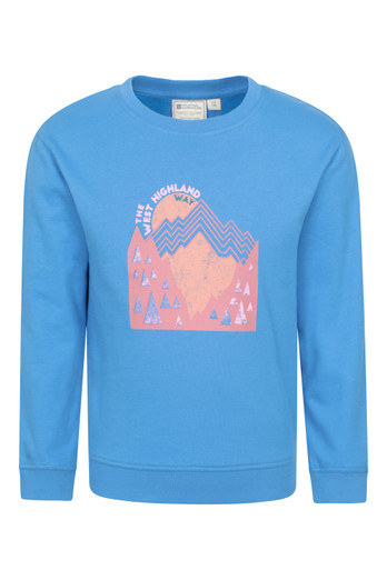 Kids West Highland Sweatshirt - Bright Blue
