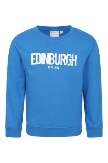 Kids Edinburgh Sweatshirt - Bright Blue