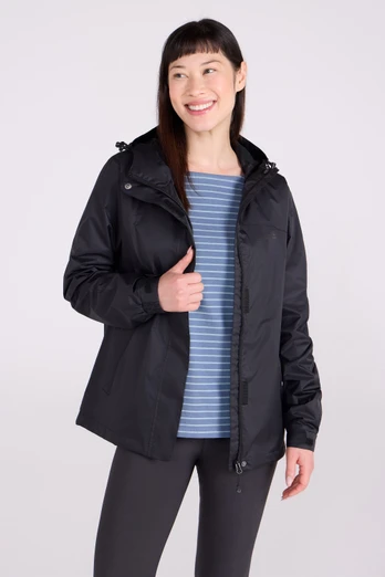 Torrent Womens Lightweight Waterproof Jacket - Black