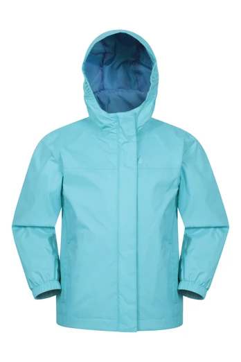 Veste imperméable pour enfants Torrent - Sarcelle Clair